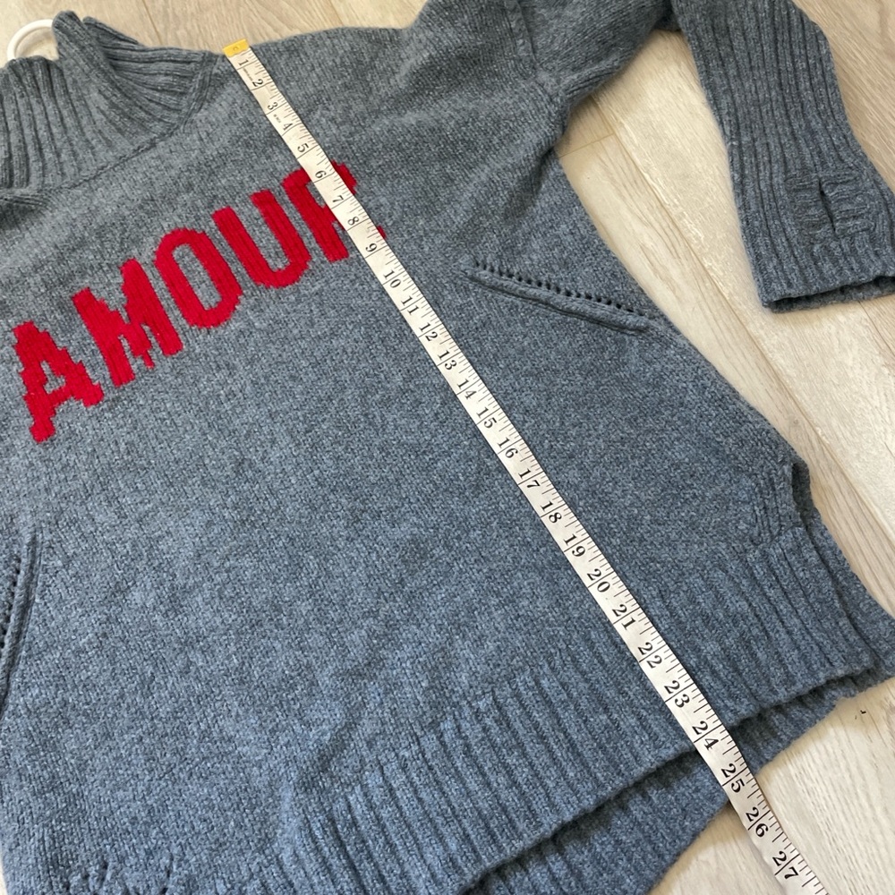 Zadig & Voltaire Sweater wool alma we amour turtleneck womens Blue (medium) - Picture 6 of 8